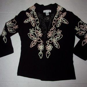 Lauren Michael soutache braid jacket